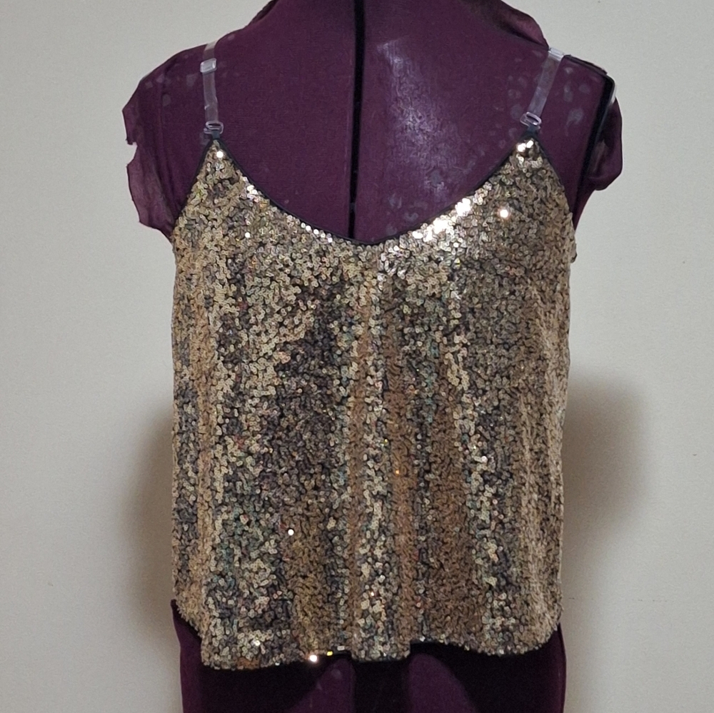 Elegant Sequin Camisole Top